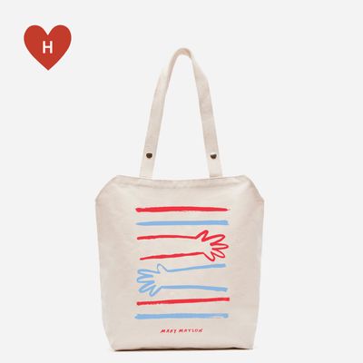 *DONATE TO A HEALTHCARE HERO* Big Hug Canvas Tote by Mary Matson