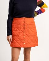 Cassidy Quilted Mini Skirt Orange