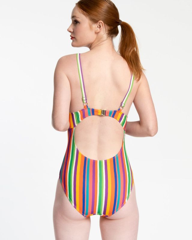 Frances Valentine Reese One Piece Swimsuit Candy Stripe