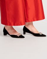 Paula Mini Block Heel Velvet