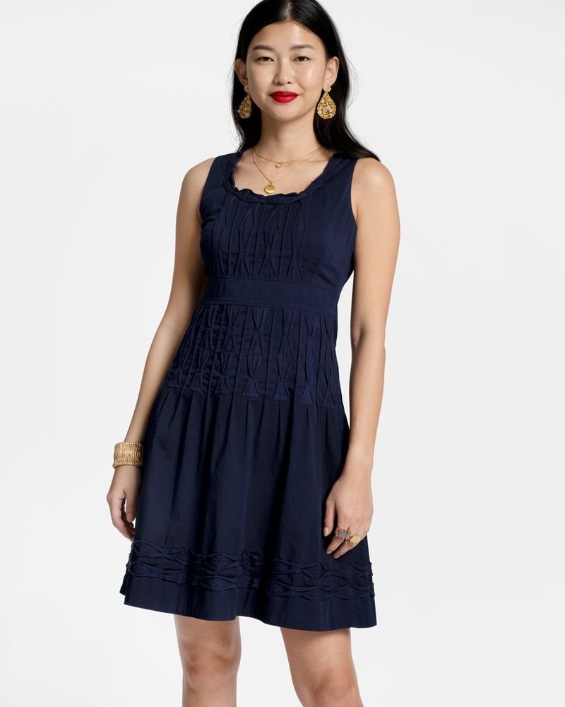 Ribbon Dress Navy