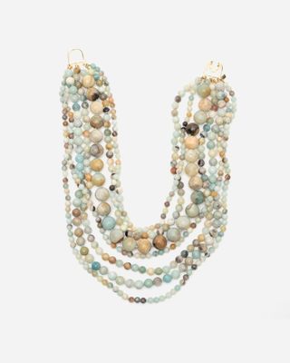Multi Strand Teal Necklace