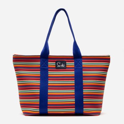 Sea Star Small Voyager Tote Candy Stripe