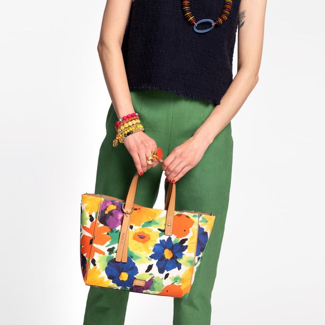 Small Henry Tote Floral Explosion