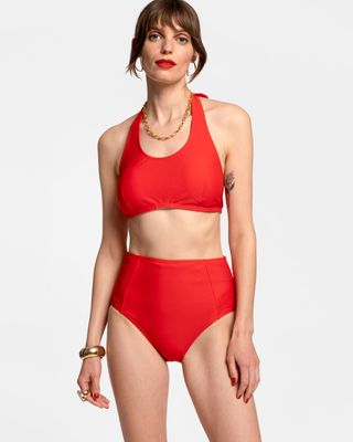 Addy Two Piece Swimsuit Red