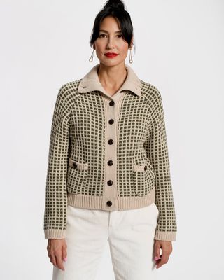 Archie Cardigan Natural Green