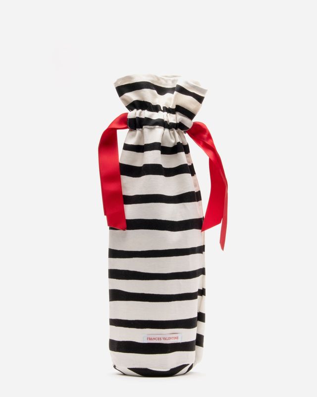 Small Cosmetic Painterly Stripe Black Oyster – Frances Valentine