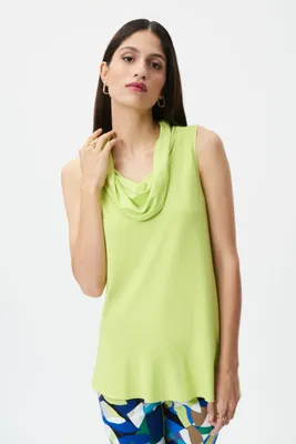 SLEEVELESS COWL NECK TOP