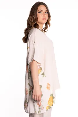 TUNIC WITH FLORAL BACK