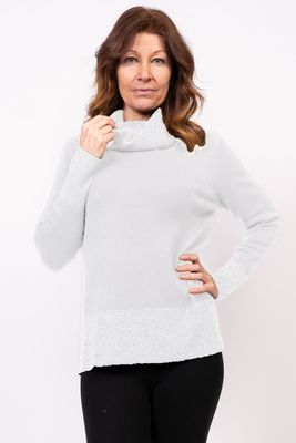 Hafsa Cowl Sweater with Glitter