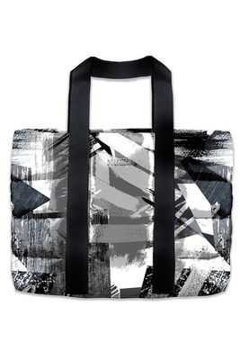 Abstract Layer Puffy Tote Bag