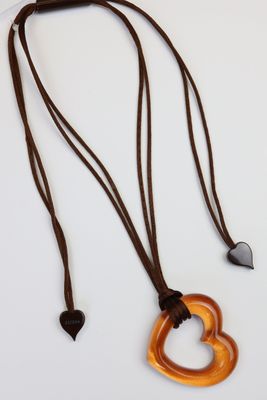 Handmade Open Heart Necklace
