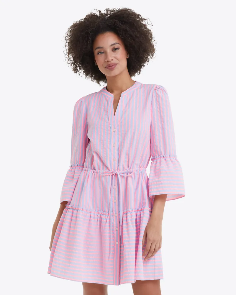 Avery Shirtdress Seersucker Stripe