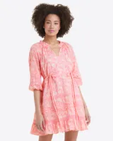 Kellie Babydoll Dress Pink Paisley