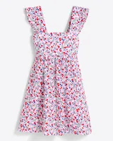 Maddie Babydoll Dress Berry Print