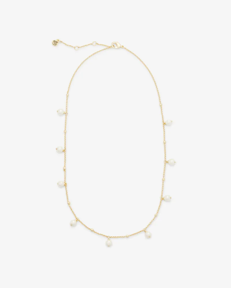 Pearl Gold Bead Necklace