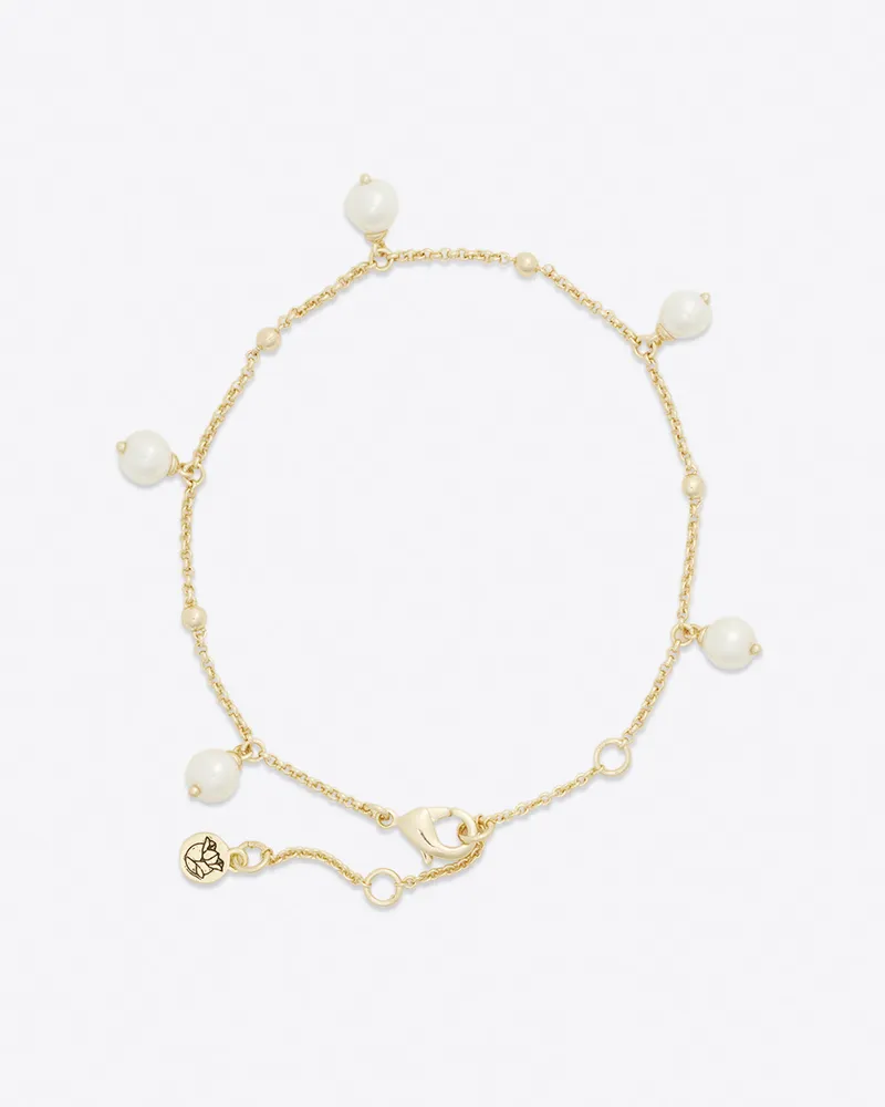 Pearl Gold Bead Bracelet