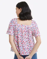 Maren Top Berry Print