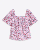 Maren Top Berry Print