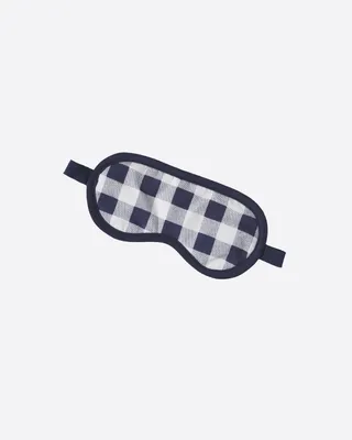 Eyemask in Navy Gingham