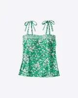 DJ x Lands' End Bandeau Tankini Top Swimsuit