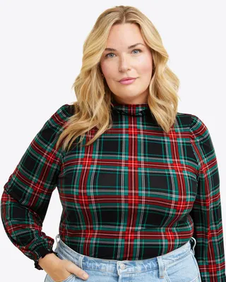 Knit Turtleneck Georgia Plaid