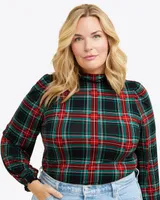 Knit Turtleneck Georgia Plaid