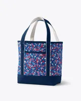Printed Open Top Tote