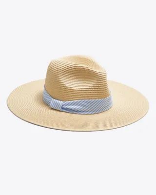 Straw Sun Hat With Tie