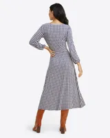 Fit & Flare Dress Gingham