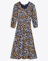 Fit & Flare Dress Fall Field Flowers