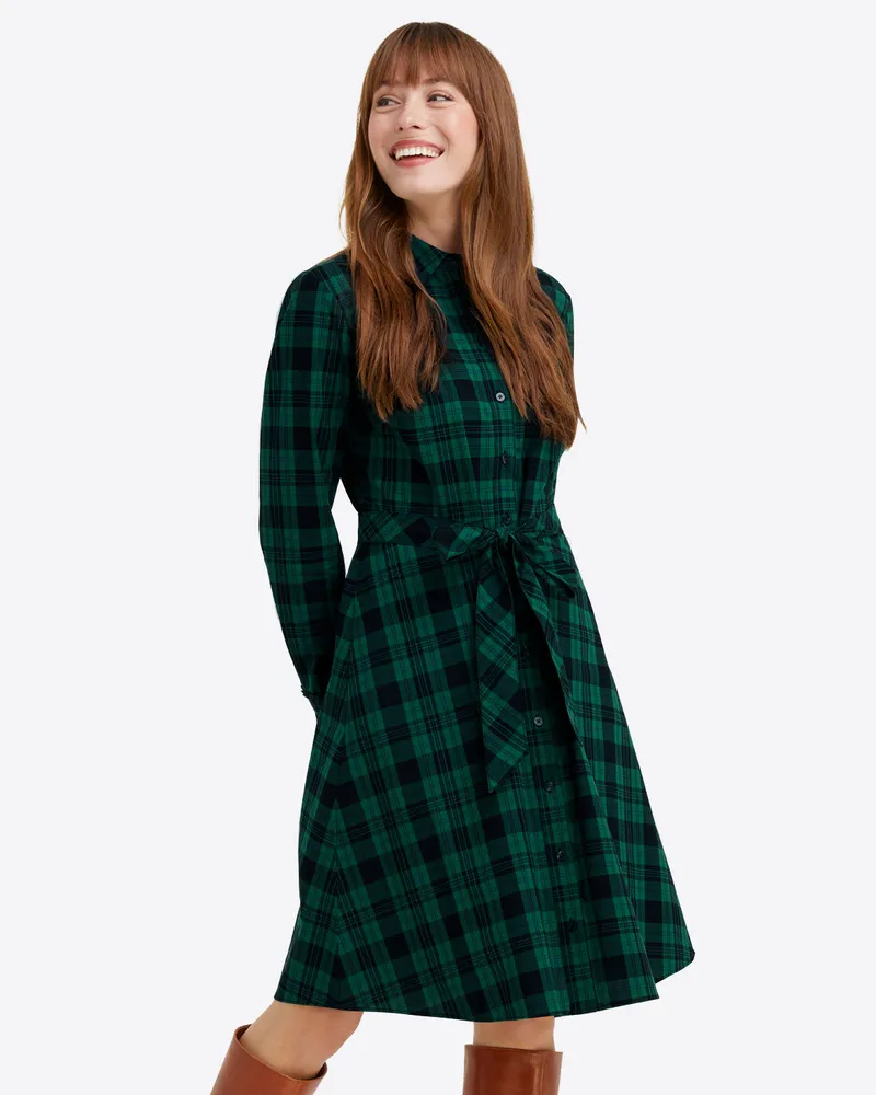 Plaid Shirt Dress– revolution boutique store