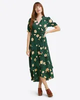 Naomi Wrap Dress Shimmer Magnolia