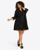 Kellie Babydoll Dress Shimmer Dot