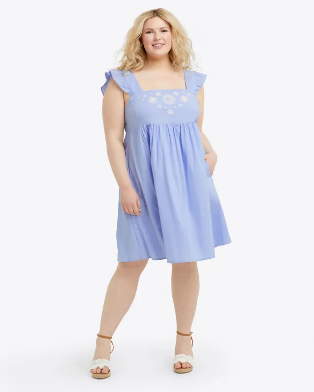 Maddie Babydoll Dress in Pink Stripe – Draper James