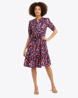 Loretta Shirtdress Field Poppy