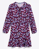 Rosanne Shift Dress Plum Floral