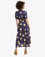 Naomi Wrap Dress Wild Cosmos