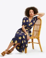 Naomi Wrap Dress Wild Cosmos