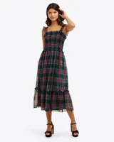 Kimberly Smocked Dress Georgia Plaid