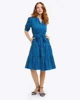 Loretta Shirtdress Blue Gingham