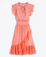 Tenille Dress Tangerine Floral