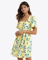 Danielle Mini Dress Lemon Blossom
