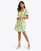 Danielle Mini Dress Lemon Blossom