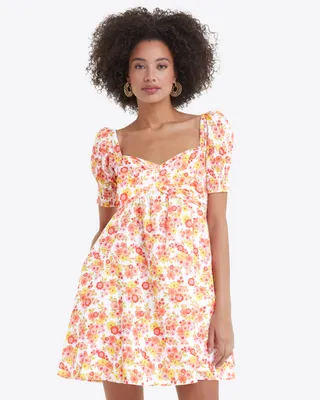 Tye Mini Dress Field Blossom