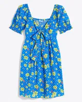 Jennifer Mini Dress Polka Dot Floral