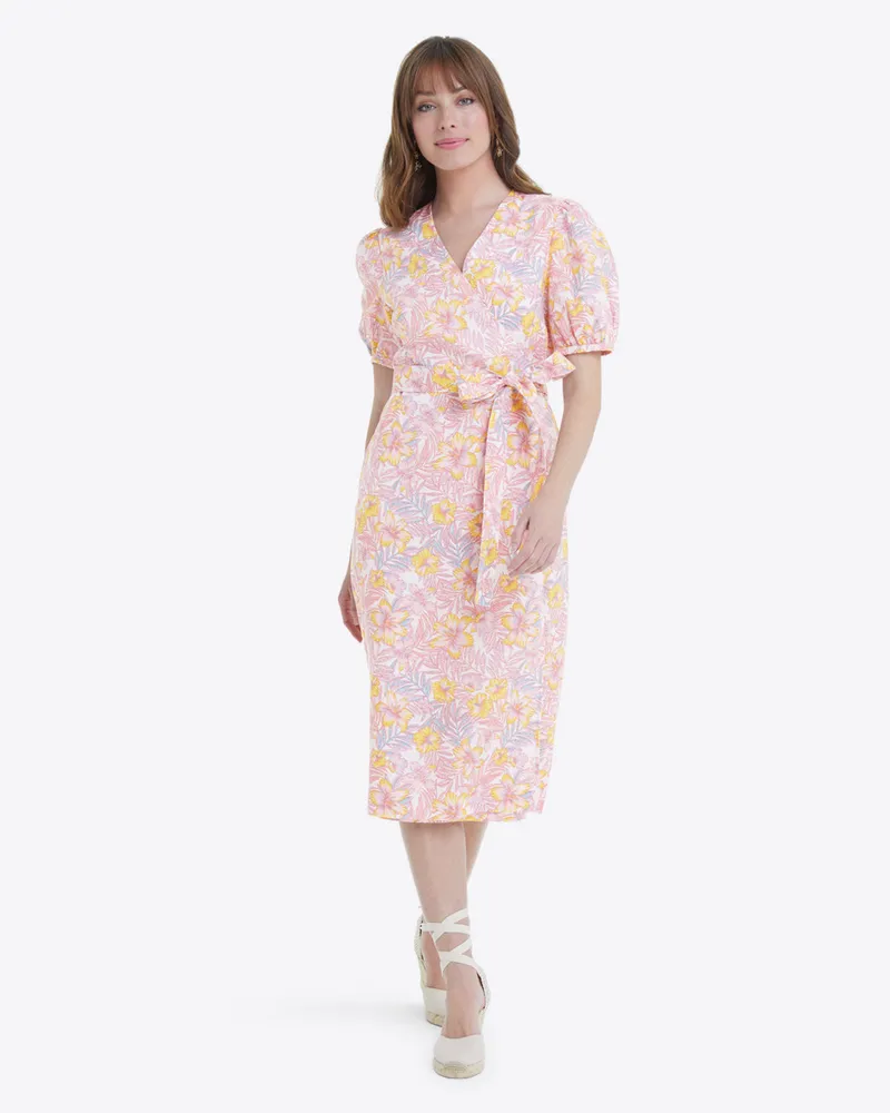 Rhonda Wrap Dress Lily Floral