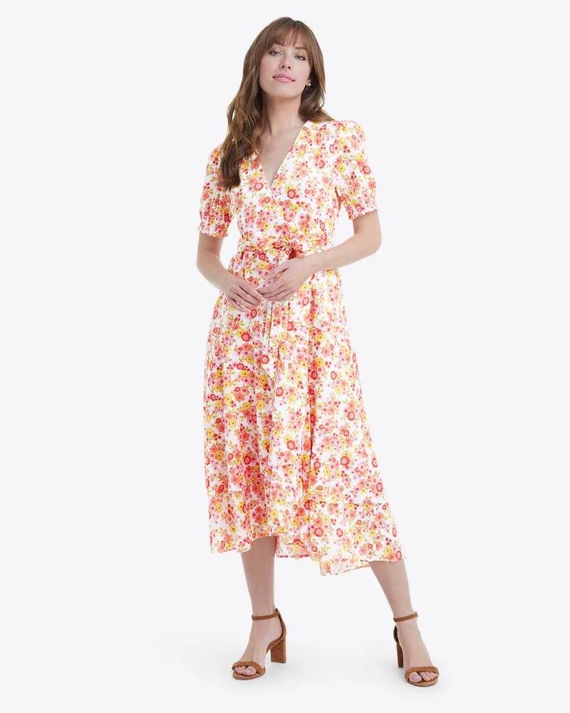 Naomi Wrap Dress Field Blossom