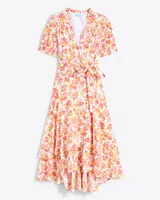 Naomi Wrap Dress Field Blossom