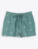 Natalie Sweat Shorts Embroidered Viola